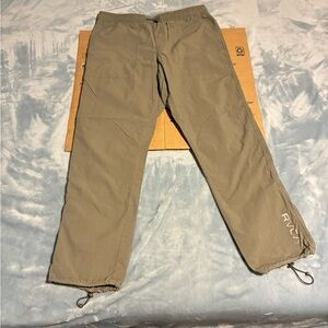 RVCA Men's Olive Green Jogger Pants Medium New Dawn Fit